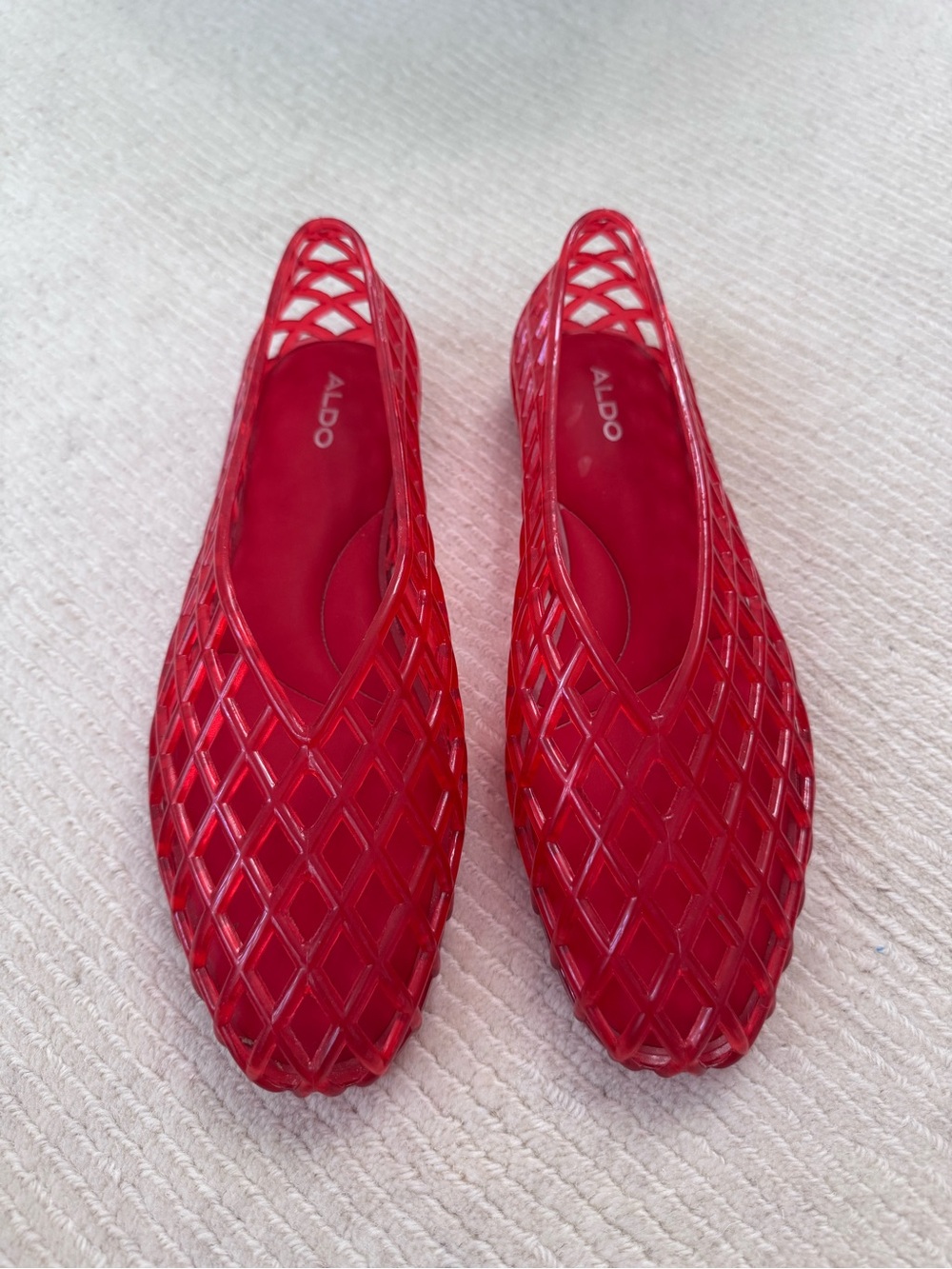 ALDO Red Slip-On Flats